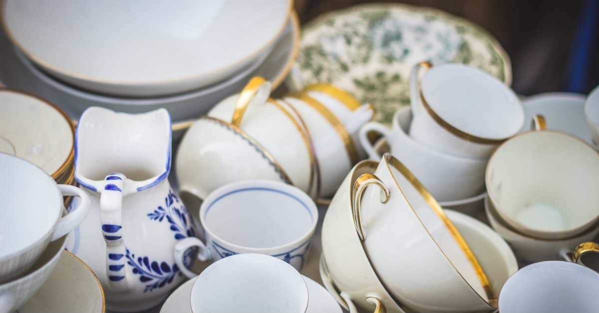 tea cups and plates