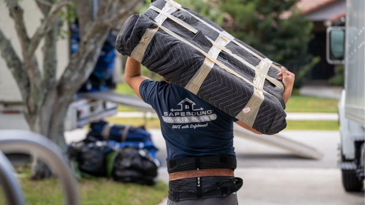 Safebound mover carrying packed item